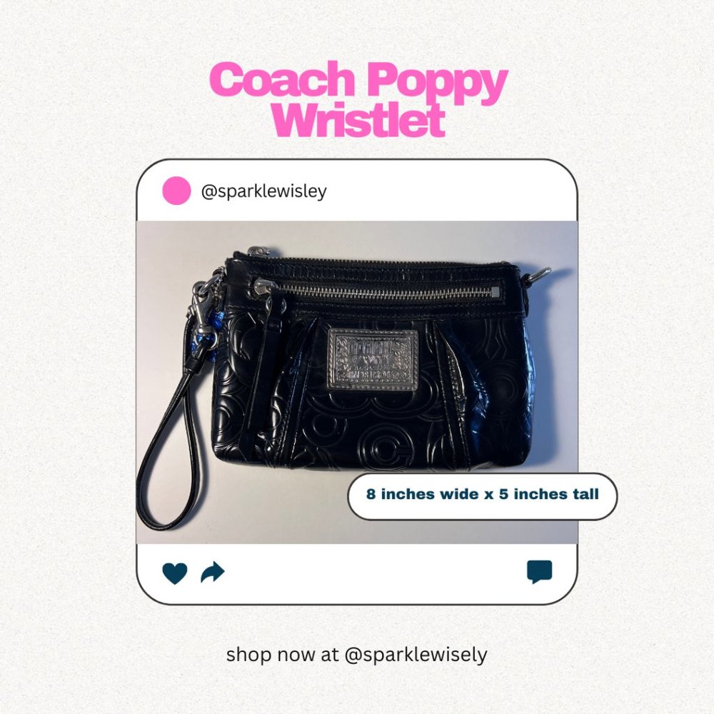 COACH Poppy Wristlet